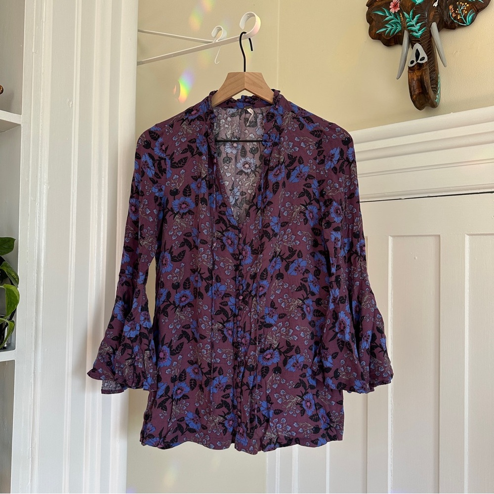 Free People Floral Top